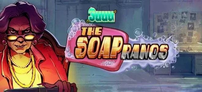 Visual urbano e neon do slot Soapranos da Peter & Sons